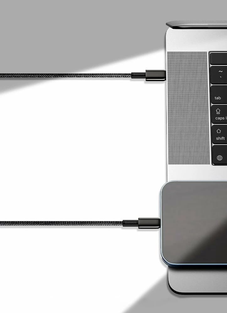 Kabllo Baseus CATLWJ-01, USB-C në Lightning, 1m, 20W, e zezë