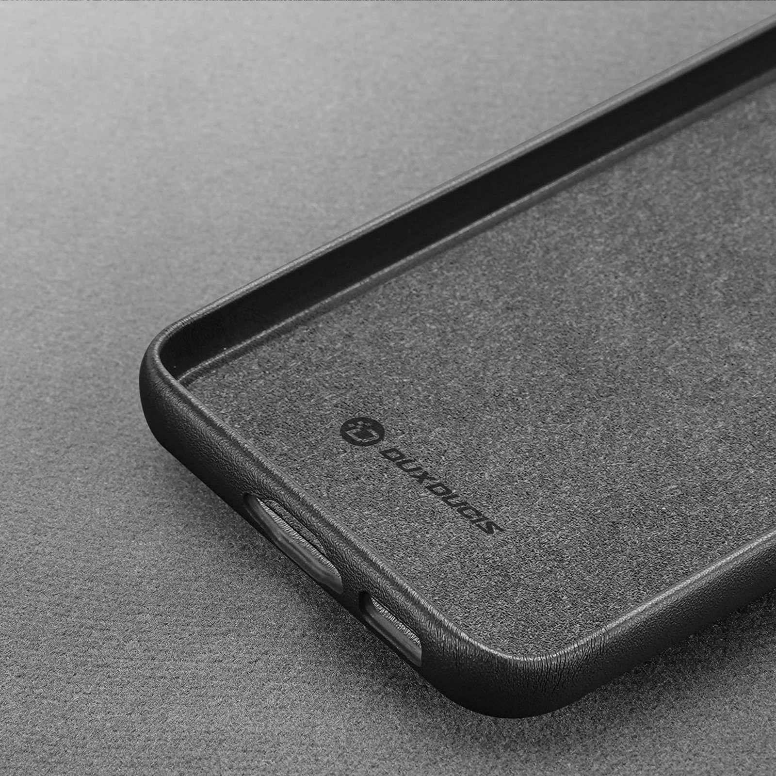 Mbështjellës Dux Ducis Grit për Samsung Galaxy S23+, lëkurë ekologjike, zi