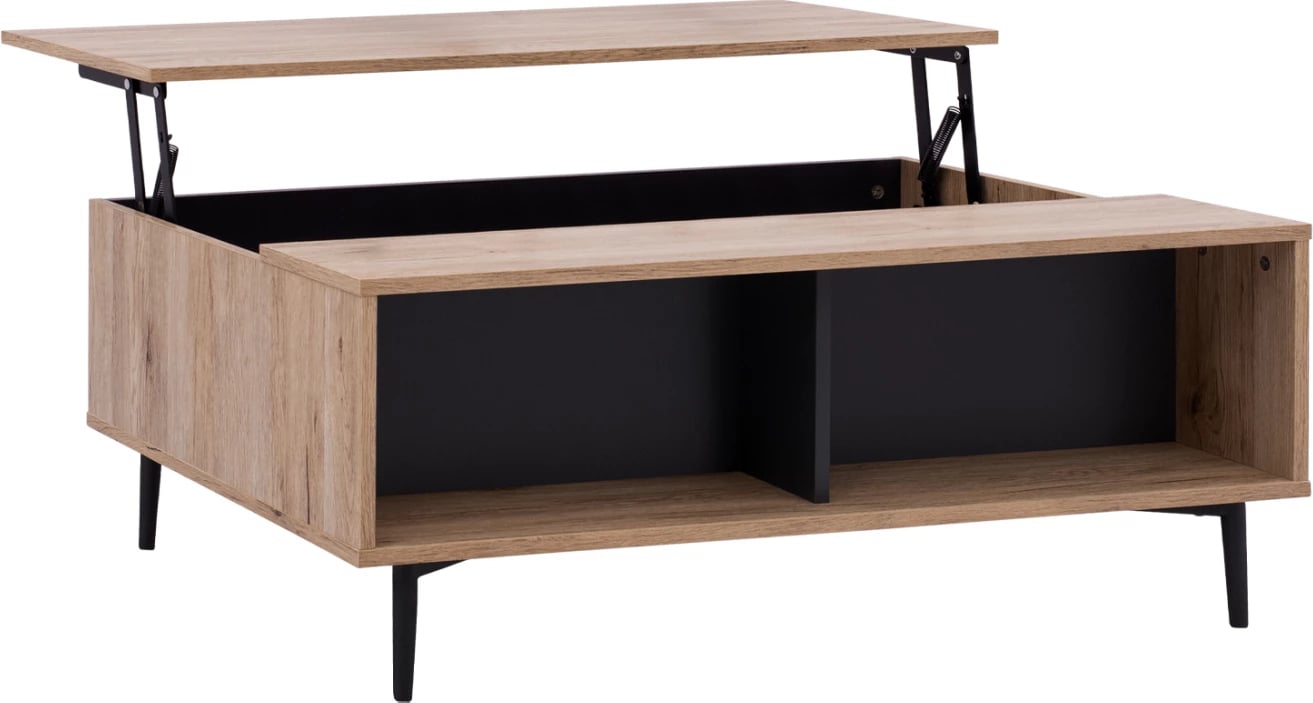 Tavolinë kafeje MARGARIT me sipërfaqe të ngritshme, ngjyrë lisi-gri, 100x58x39-53Y cm, FH8677.11 Tavolinë kafeje MARGARIT me sipërfaqe të ngritshme, ngjyrë lisi-gri, 100x58x39-53Y cm, FH8677.11