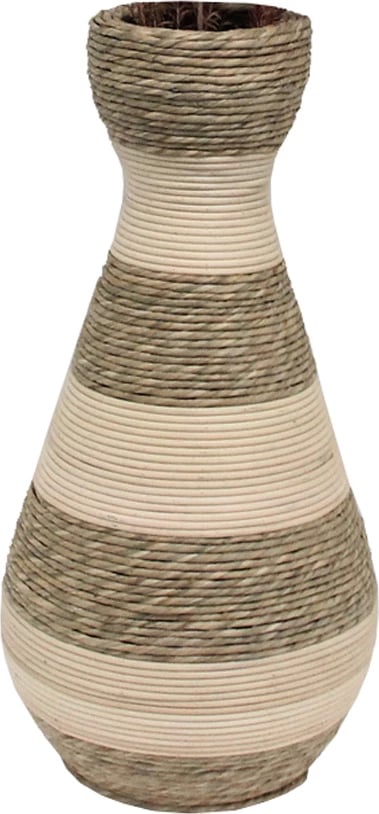 Vazo Sikinos, litar natyral, ngjyrë bezhë, 25x25x50, dru kompensatë Vazo Sikinos, litar natyral, ngjyrë bezhë, 25x25x50, dru kompensatë