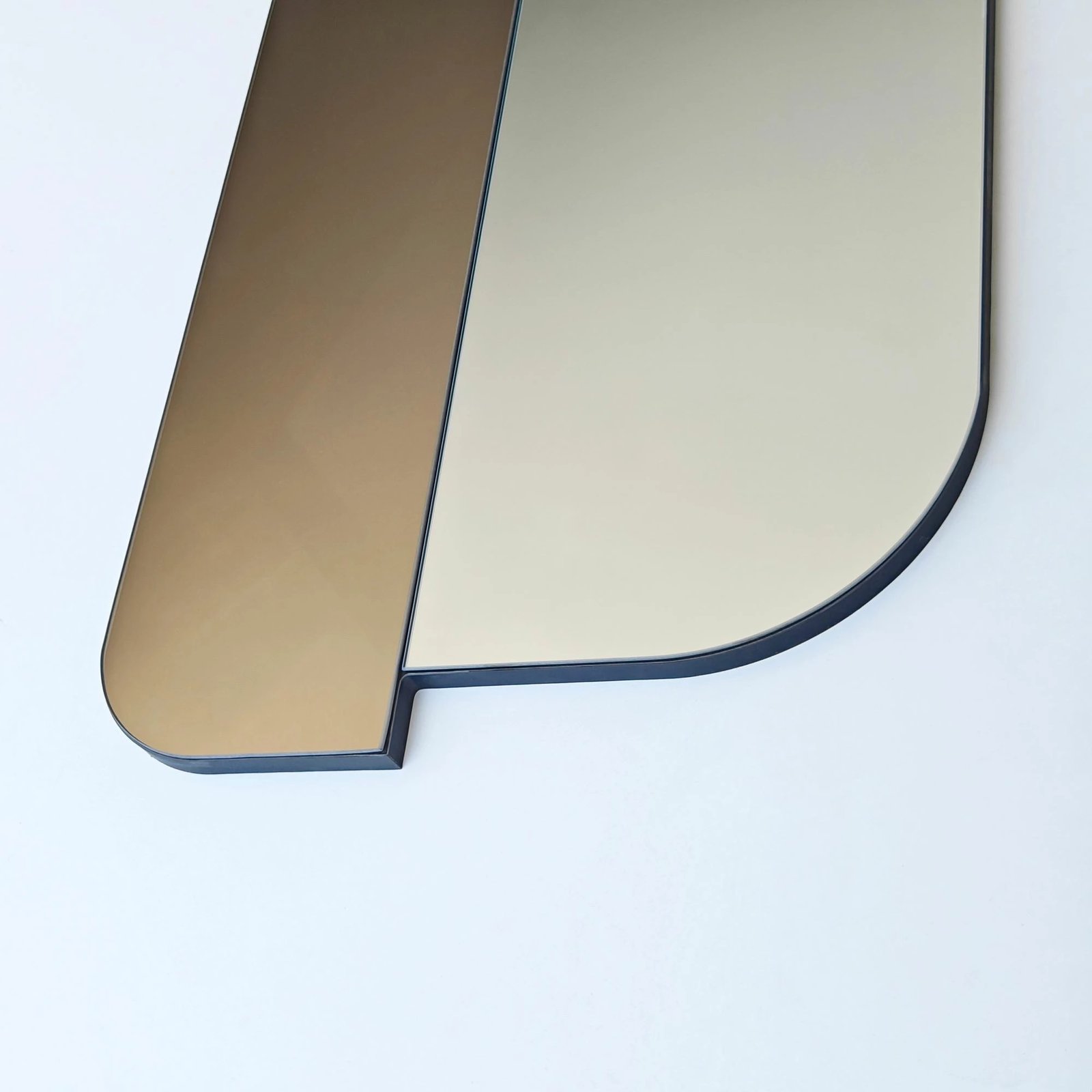 Pasqyrë dekorative Skye Decor, Day & Night, ngjyrë argjendi dhe bronzi, 50x130cm