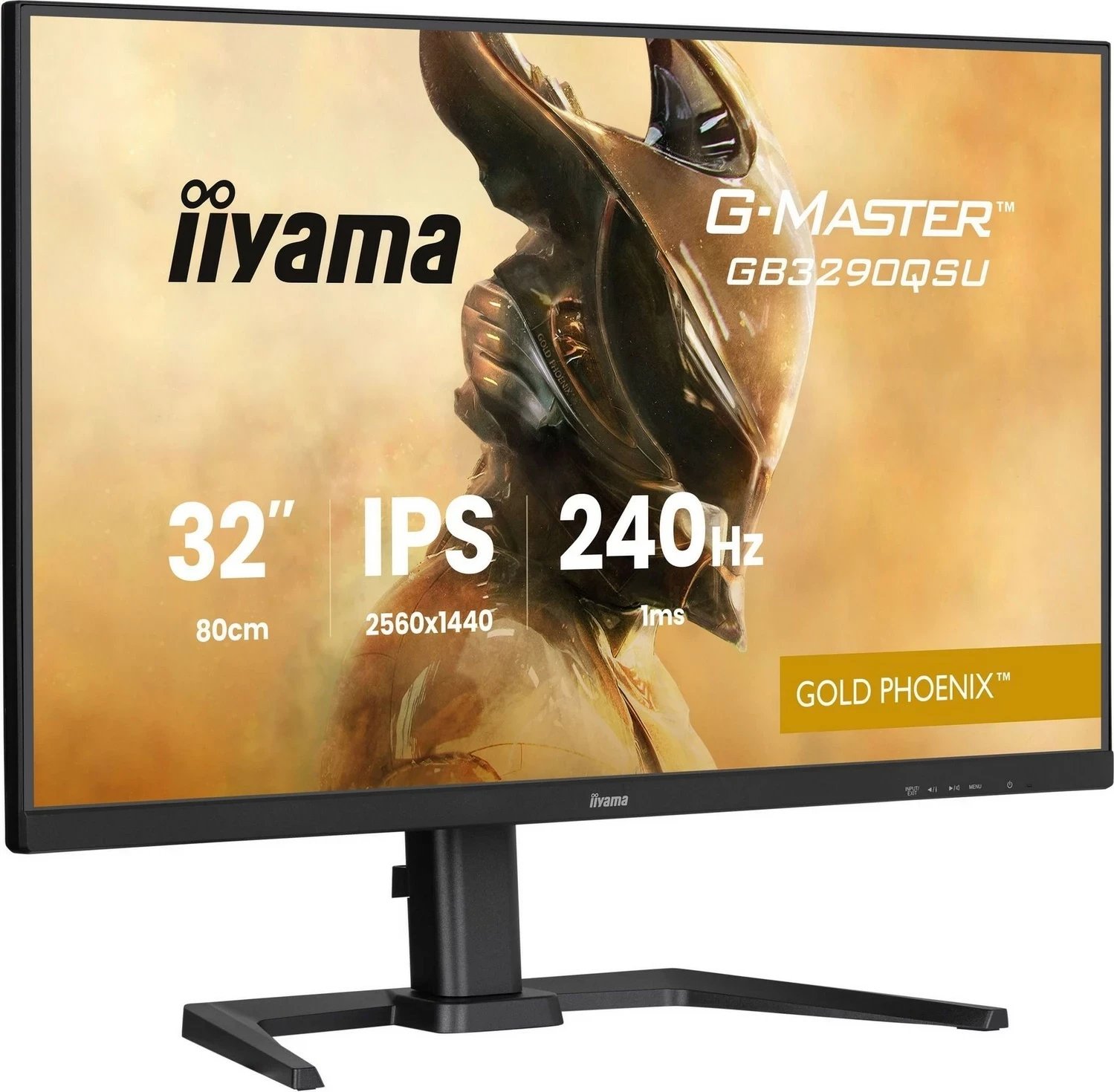 Monitor gaming iiyama G-Master GB3290QSU-B1 Gold Phoenix, 31.5 inch, QHD, 240Hz, IPS, e zi