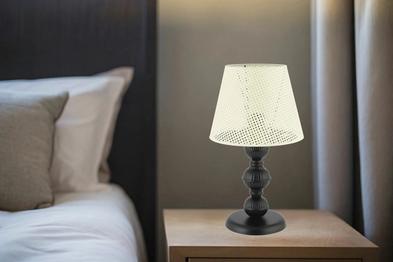 Llambë tavoline Opviq, 301 Hazeran, krem e zezë