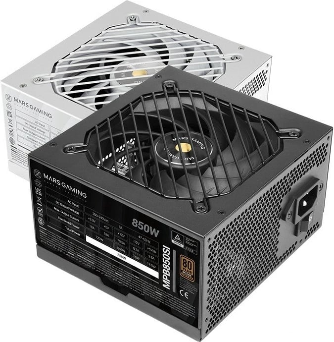 Kasë furnizimi AeroCool Tacens Mars MPB850SI, 850W, 80 PLUS Bronze, e zezë