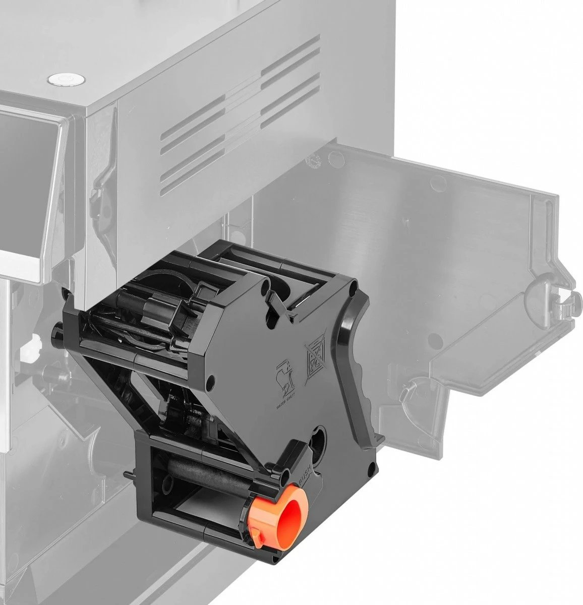 Aparat espresso, Amica Elegance CM 7011, 15 bar, 1725 W, mulli çeliku 5 nivele, depozitë ujit 1.8 L, depozitë kafeje 250 g, sistem qumështi, i zi