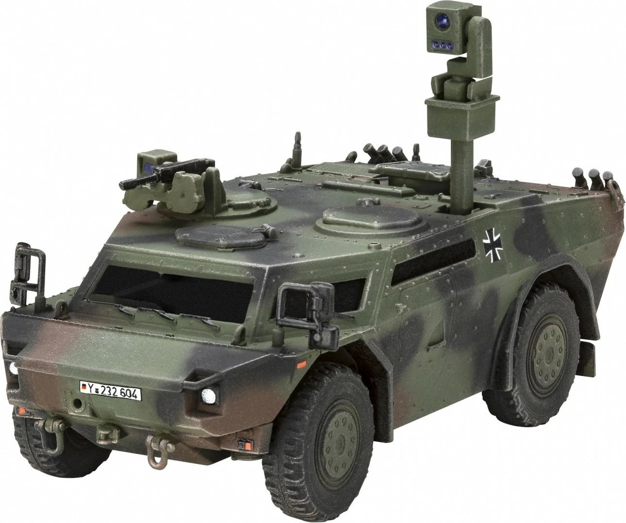 Model plastik Revell Spähwagen Fennek 1:72, 90 pjesë, kamuflazh Model plastik Revell Spähwagen Fennek 1:72, 90 pjesë, kamuflazh
