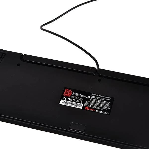 Tastierë mekanike Thermaltake Poseidon Z, Brown Switch, ndriçim kaltër, QWERTZ, e zezë