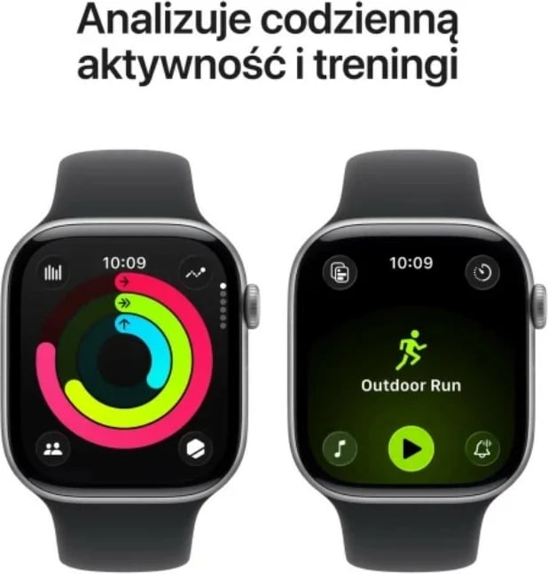 Smartwatch Apple Watch Series 11 GPS+Cellular, 46mm, alumin star gray, rrip sportiv i zi M/L