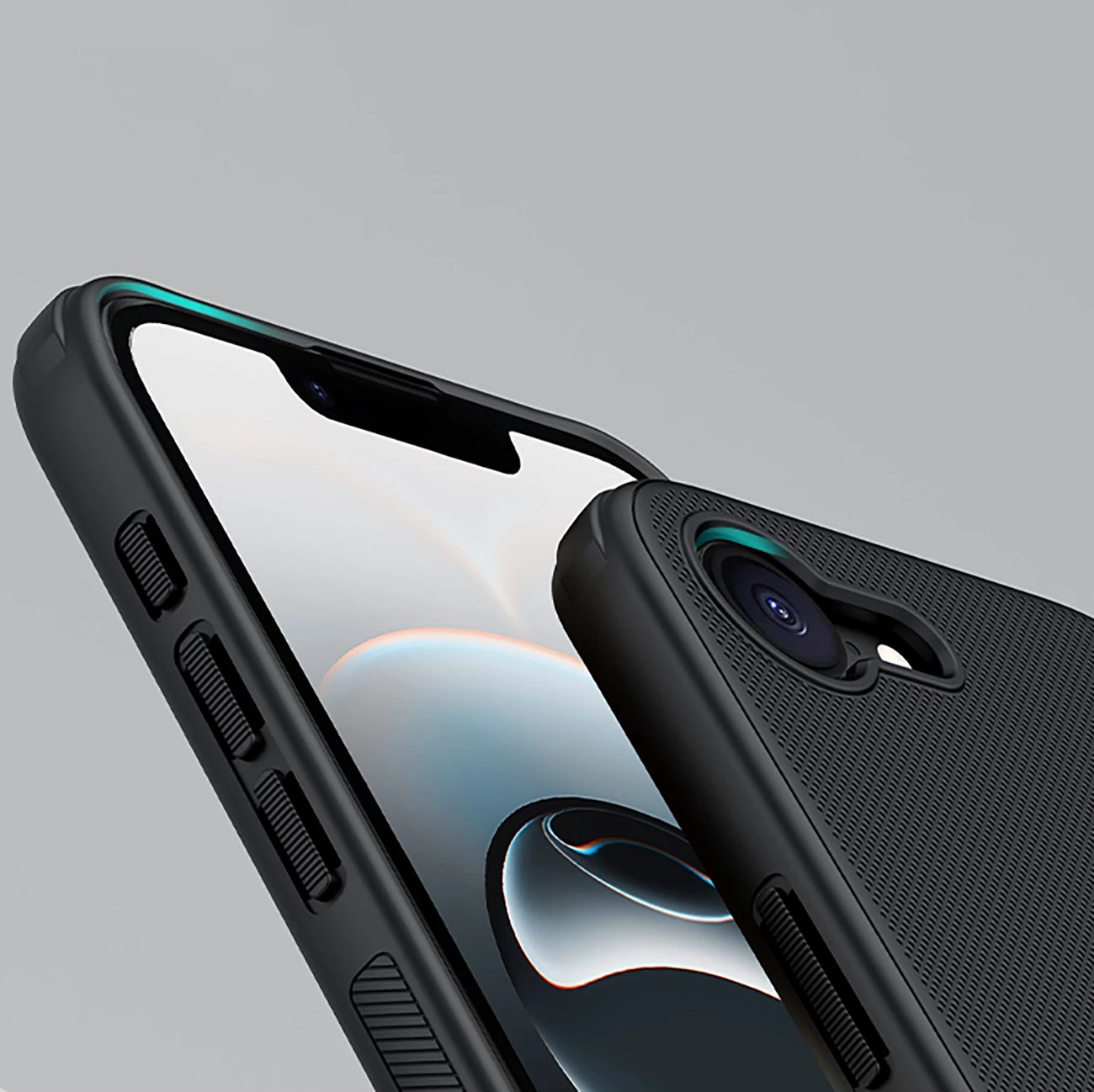 Mbështjellës Nillkin Super Frosted Shield Pro Magnetic për iPhone 16e, i zi