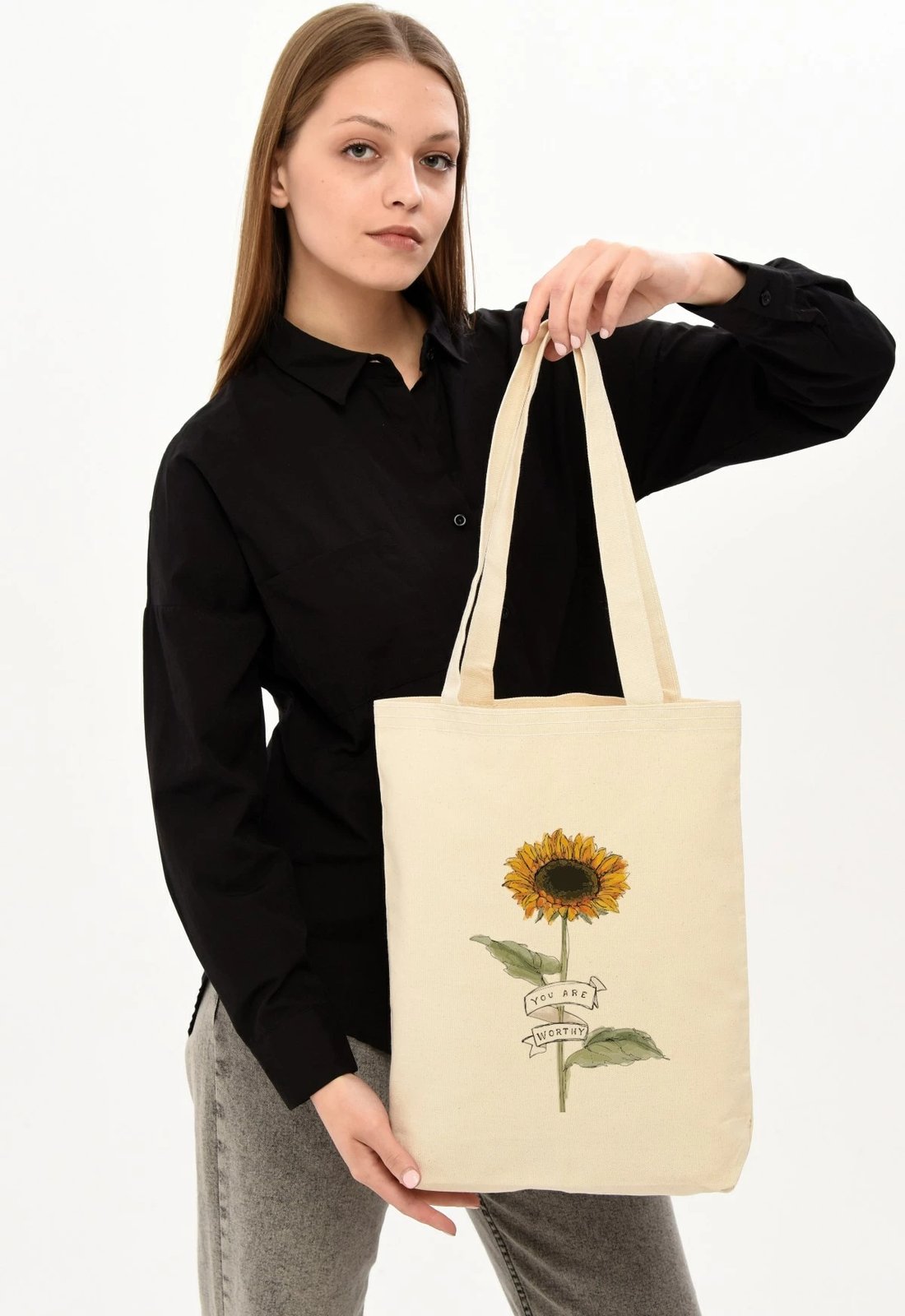 Torbë tote Zoozie Bags, krem, 0607