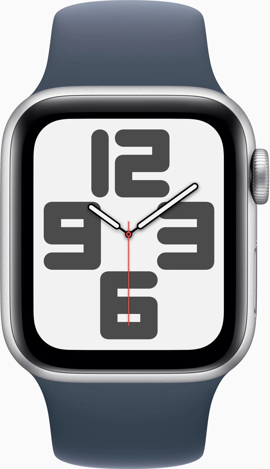 Apple Watch SE3 GPS 40mm Silver Alu Case w Storm Blue Sport Band - S/M