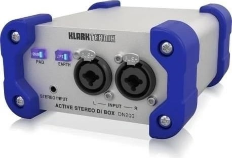 DI Box Klark Teknik DN200 V2, 2-kanalësh, aktiv