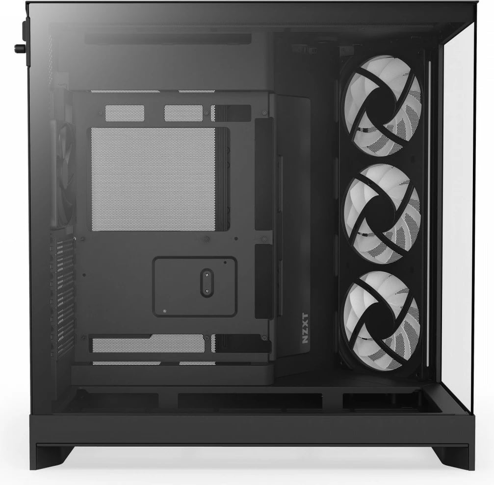 Kasë NZXT H9 Flow RGB (2025) CM-H92FB-R1 Midi Tower ATX, xham i temperuar, mbështetje radiator 420 mm, deri 10 fenera, e zezë Kasë NZXT H9 Flow RGB (2025) CM-H92FB-R1 Midi Tower ATX, xham i temperuar, mbështetje radiator 420 mm, deri 10 fenera, e zezë