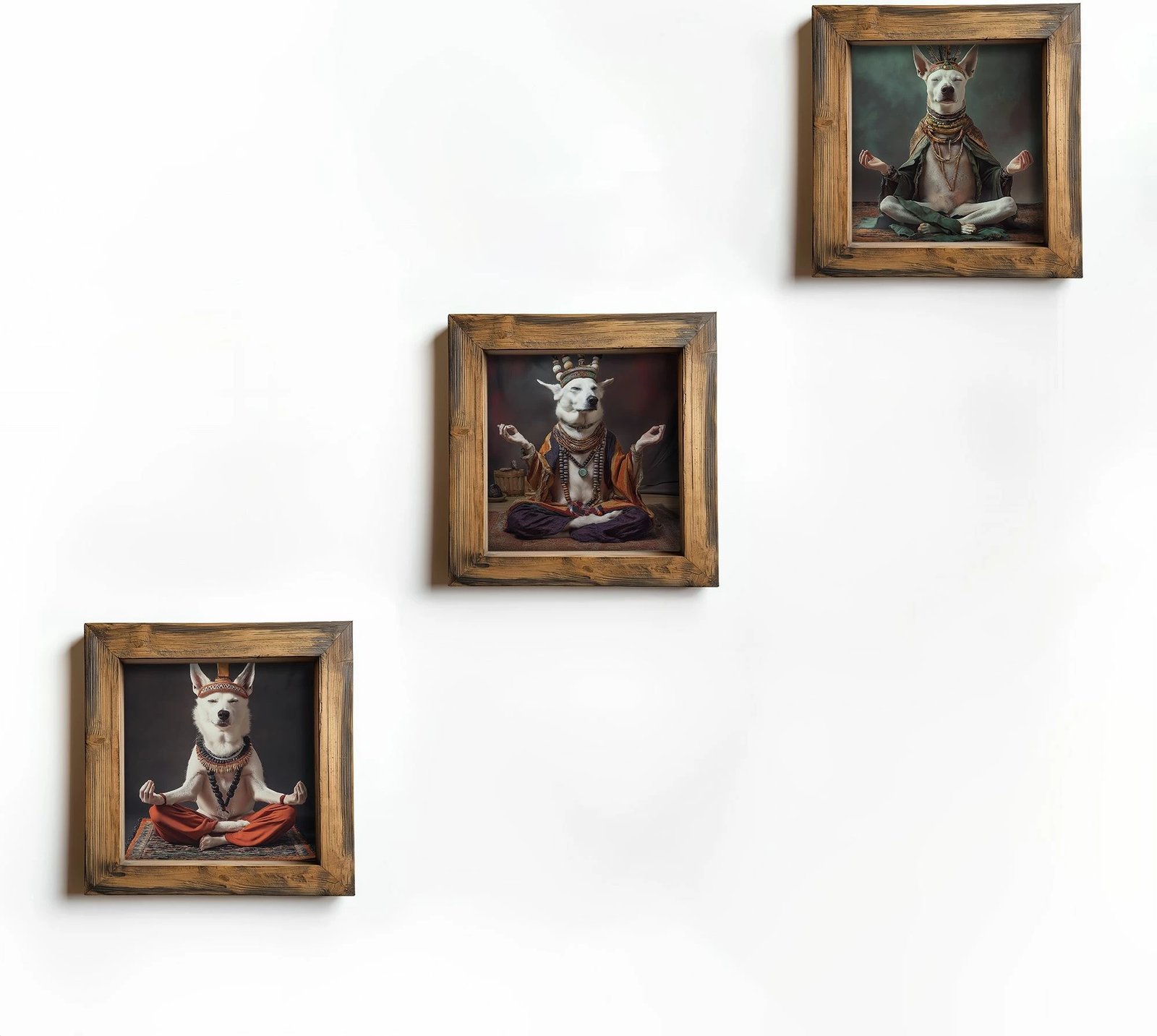 Set pikturash dekorative me kornizë, MDF, shumëngjyrëshe, 3 copë, Wallity, UKZM073