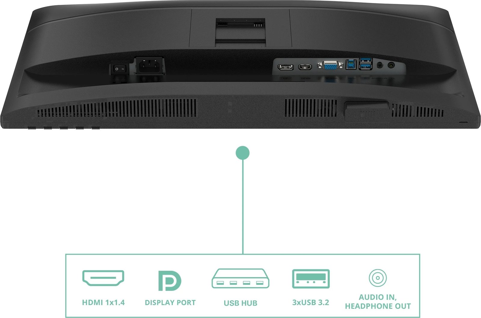 Monitor AOC 24P4U 23.8 inç IPS HDMI DP DVI USB Hub i zi