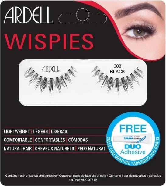 Qerpikë artificial Ardell Wispies 603 Black, 2 copë