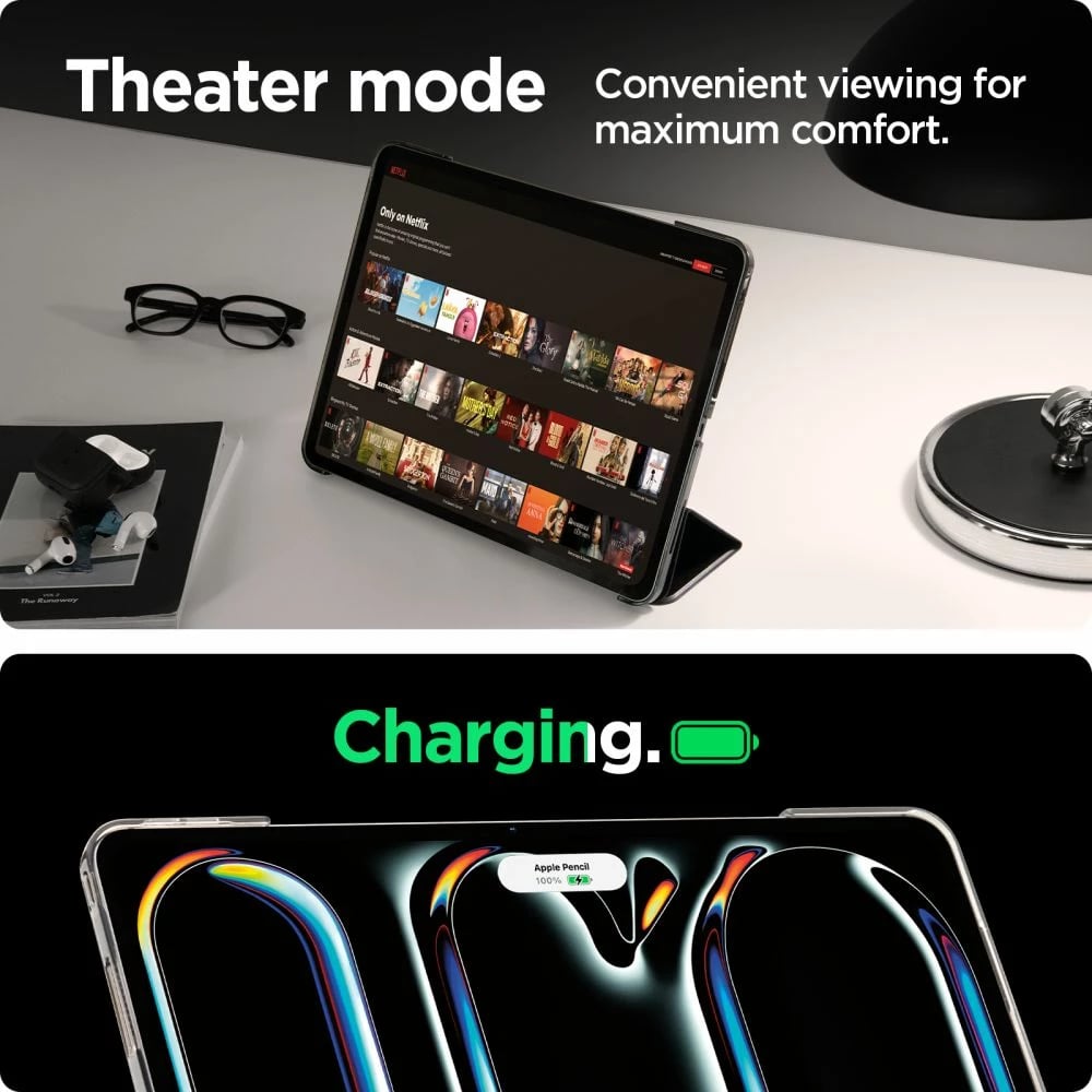 Mbështjellës Spigen Smart Fold për iPad Pro 11" (2024), E zezë