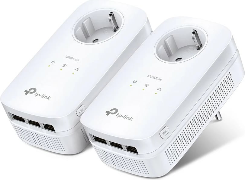 Powerline Adapter TP-Link TL-PA8030P KIT, 1200 Mbit/s, 3 Gigabit Ethernet Ports