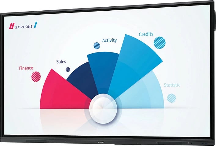 Monitor interaktiv SHARP NEC PN-L652B 65 inç 4K, Touchscreen, i zi