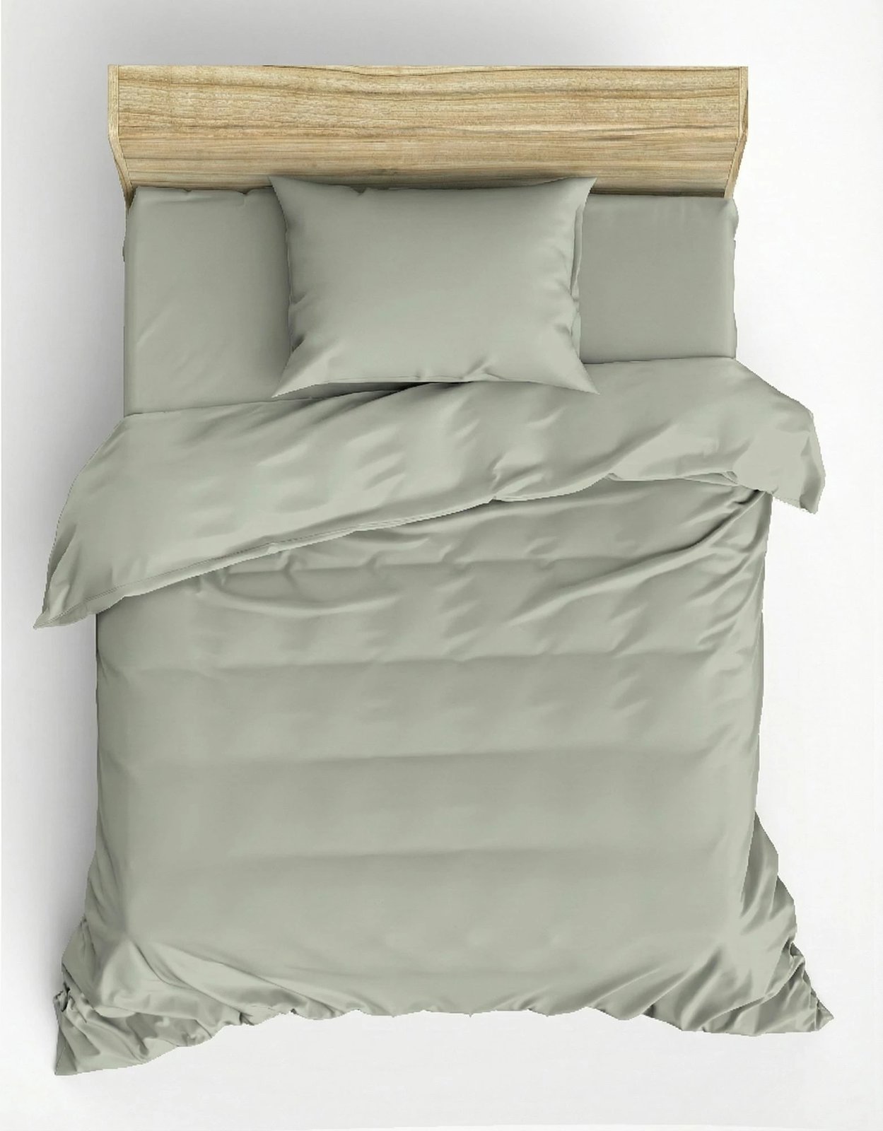 Set mbulesë për jorgan, ngjyrë salvie, një person, L'Essentiel Linge de Maison