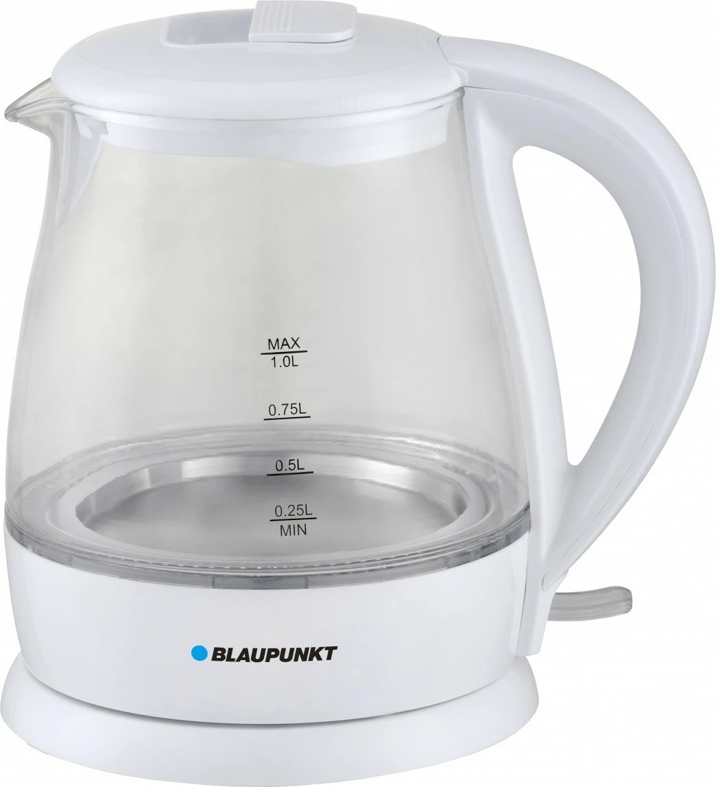 Ibrik elektrik Blaupunkt EKG301, 1L, 1630W, xham, i bardhë
