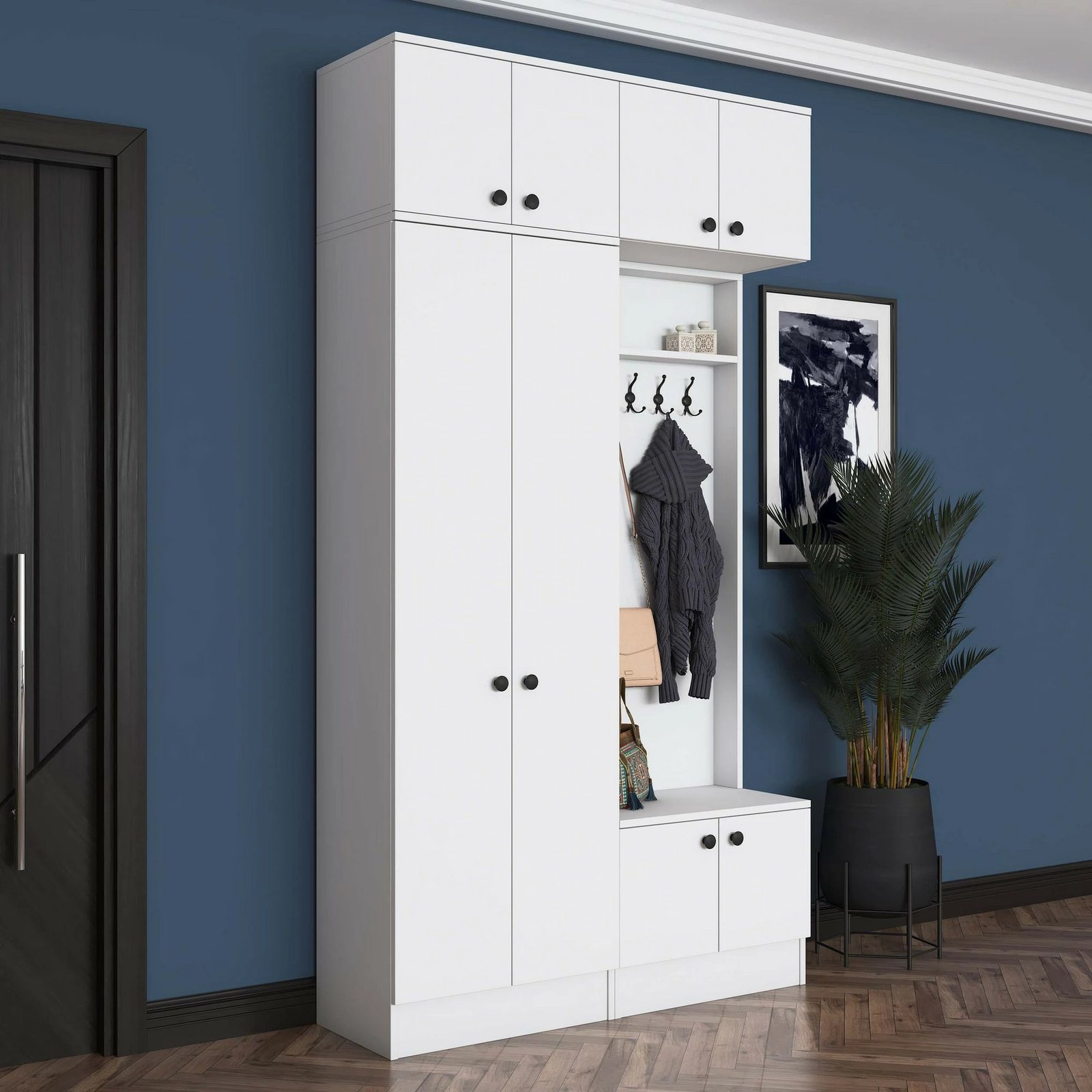 Stendë për korridor, ngjyrë e bardhë, Skye Decor, EA145 - 3841