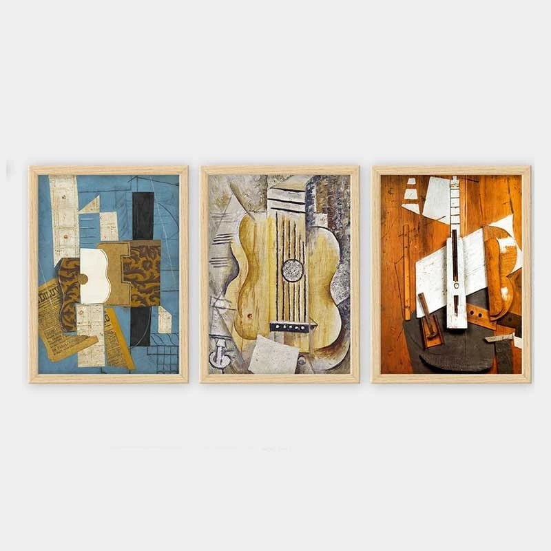 Pikturë dekorative me kornizë (3 copë), Wallity, 3NTC_UNPP14_5575