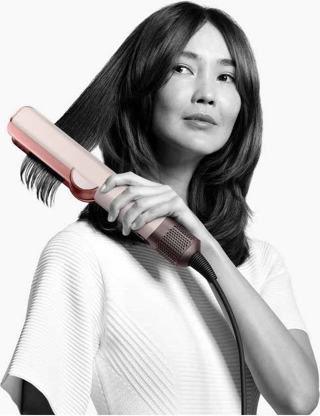 Drejtues flokësh Dyson Airstrait, pastel pink/rose gold