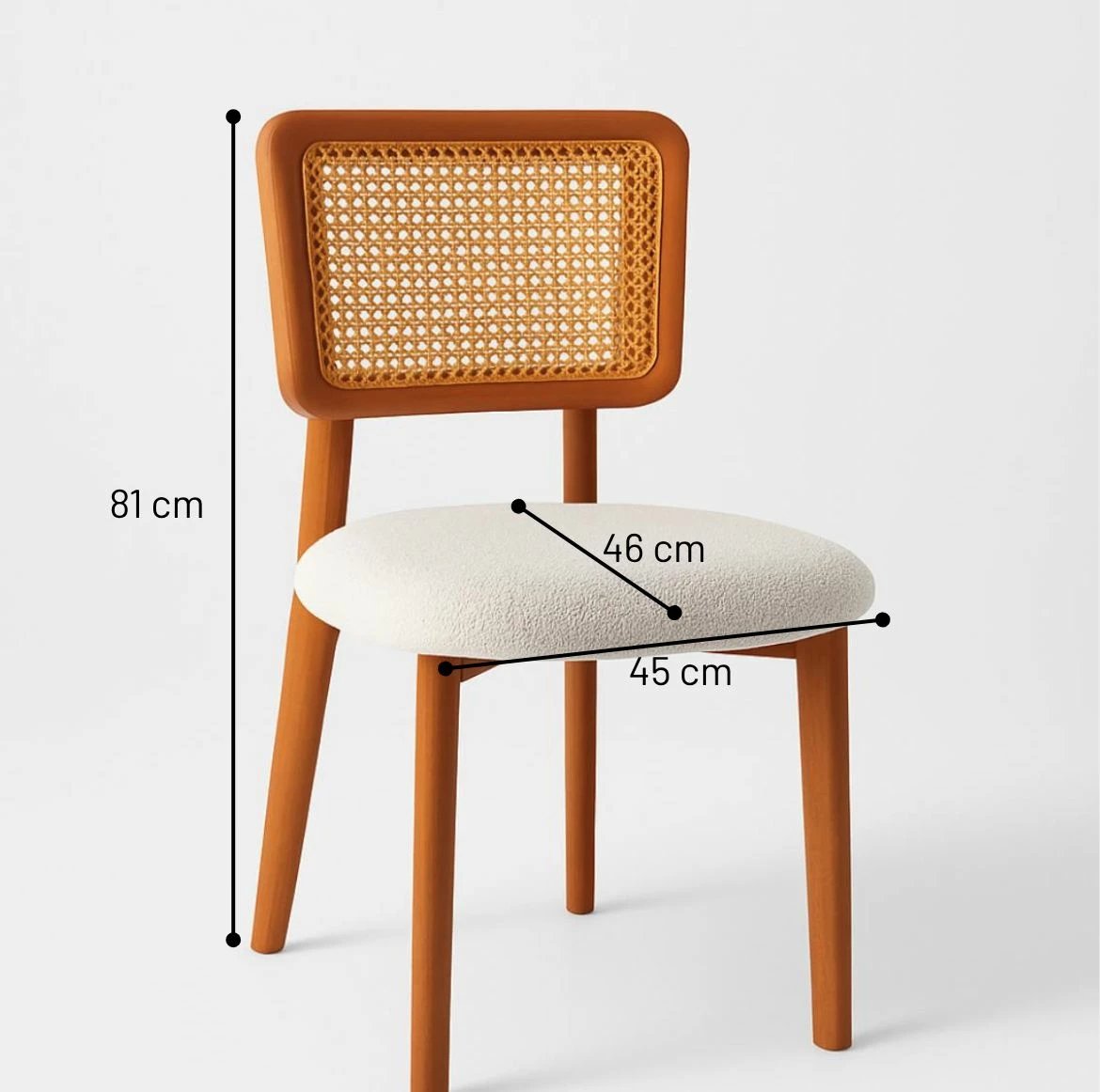 Tavolinë me karrige, zgjatshme, 5 copë, Skye Decor, ngjyrë dru e bardhë, lis