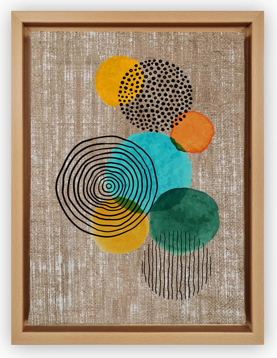 Pikturë dekorative në kanavacë, shumëngjyrëshe, Wallity, LNJ519362251054 - 96136, 96x136cm