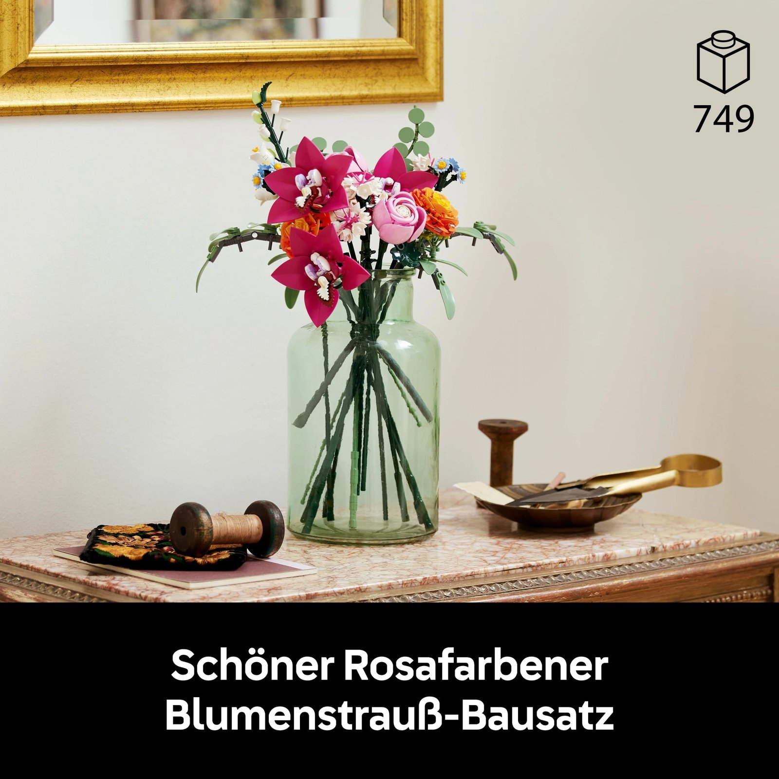 Set ndërtimi LEGO Botanicals Schöner Rosafarbener Blumenstrauß 10342, shumëngjyrësh Set ndërtimi LEGO Botanicals Schöner Rosafarbener Blumenstrauß 10342, shumëngjyrësh