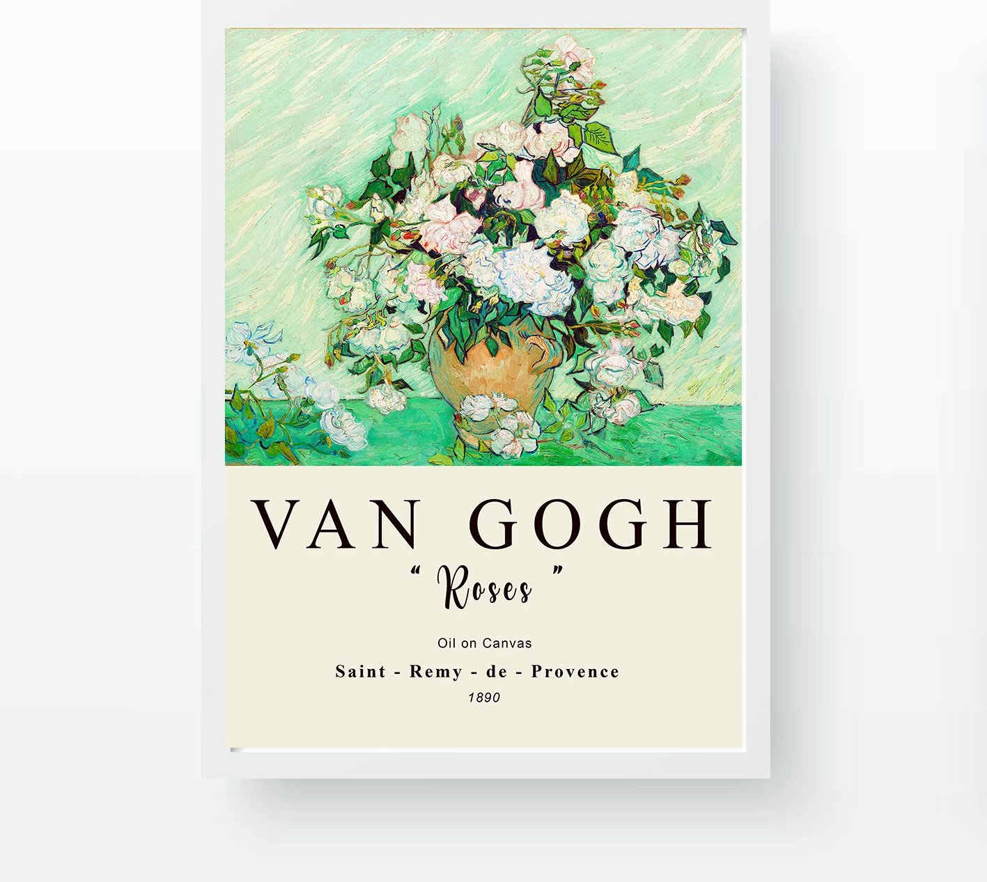 Pikturë dekorative me kornizë, Van Gogh 'Roses', BC930531-3545, 35x45cm