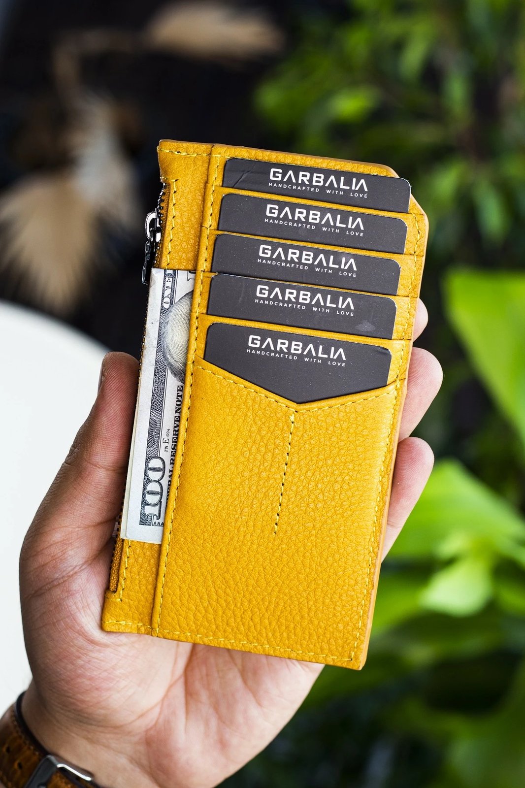 Mbajtës kartelash, ngjyrë mustard, Zoozie Bags