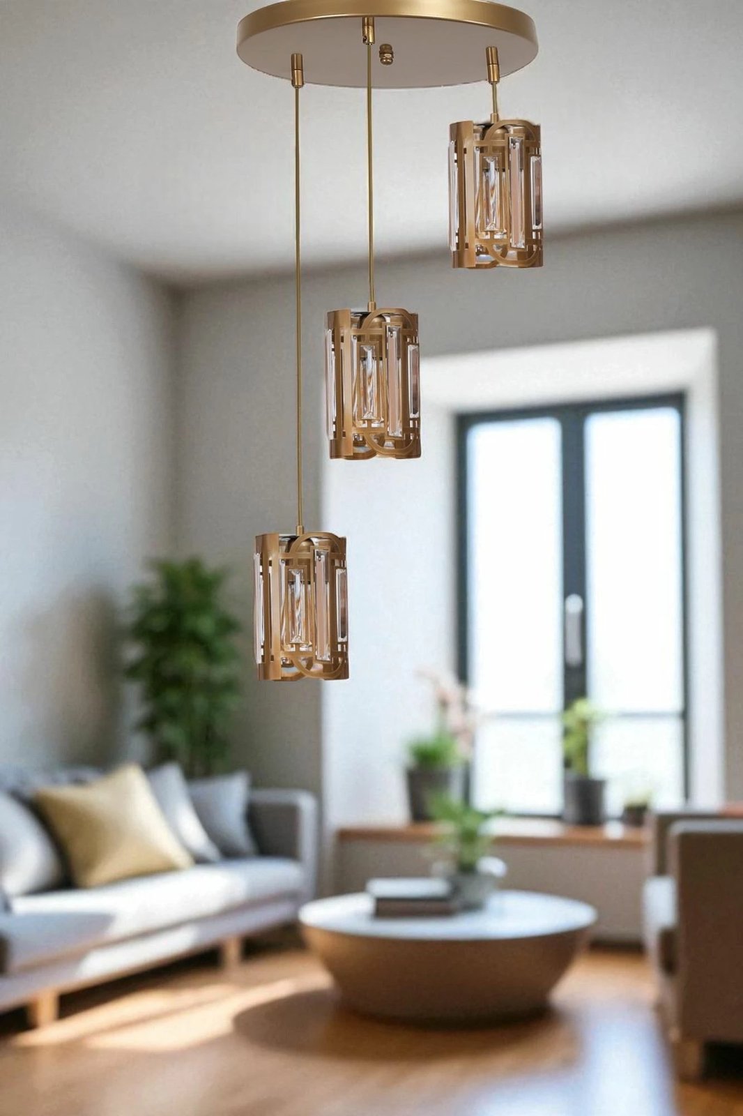 Llambë tavani Opviq, ngjyrë ari, 9045-3