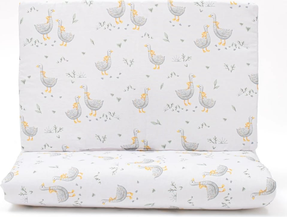 Set krevatthi me mbushje, New Baby Goose, 90x120 cm, e bardhë, jastëk 60x40 + jorgan