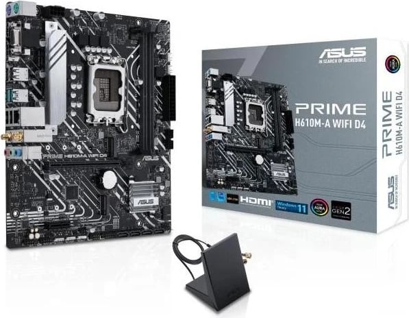 Pllakë amë ASUS PRIME H610M-A WIFI D4 - Intel H610