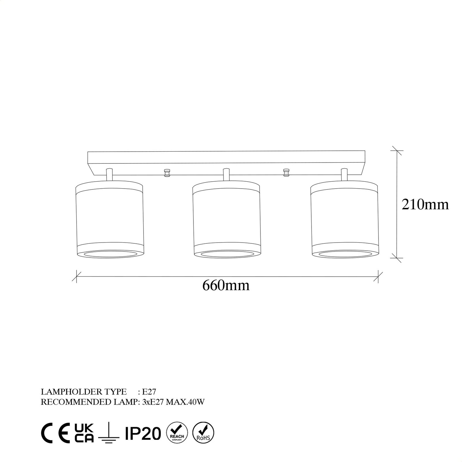 Llambadar Opviq, Way - 11635, ngjyrë vintage