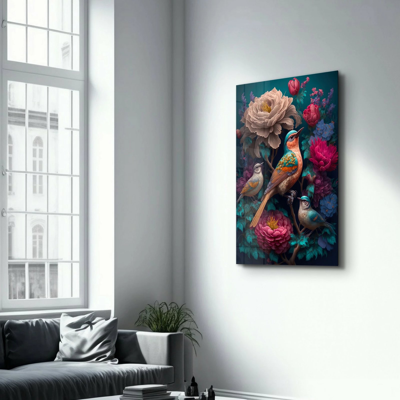 Pikturë dekorative prej xhami të temperuar Wallity, SPR-1310, 70x110cm