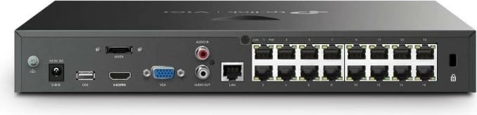 Regjistrues video rrjeti TP-LINK VIGI NVR2016H-16P, 16 kanale, PoE+