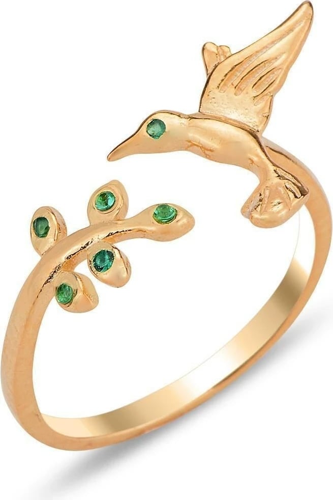 Unazë argjendi e hollë, ngjyrë rozë ari, Jumeon, SGTL12305