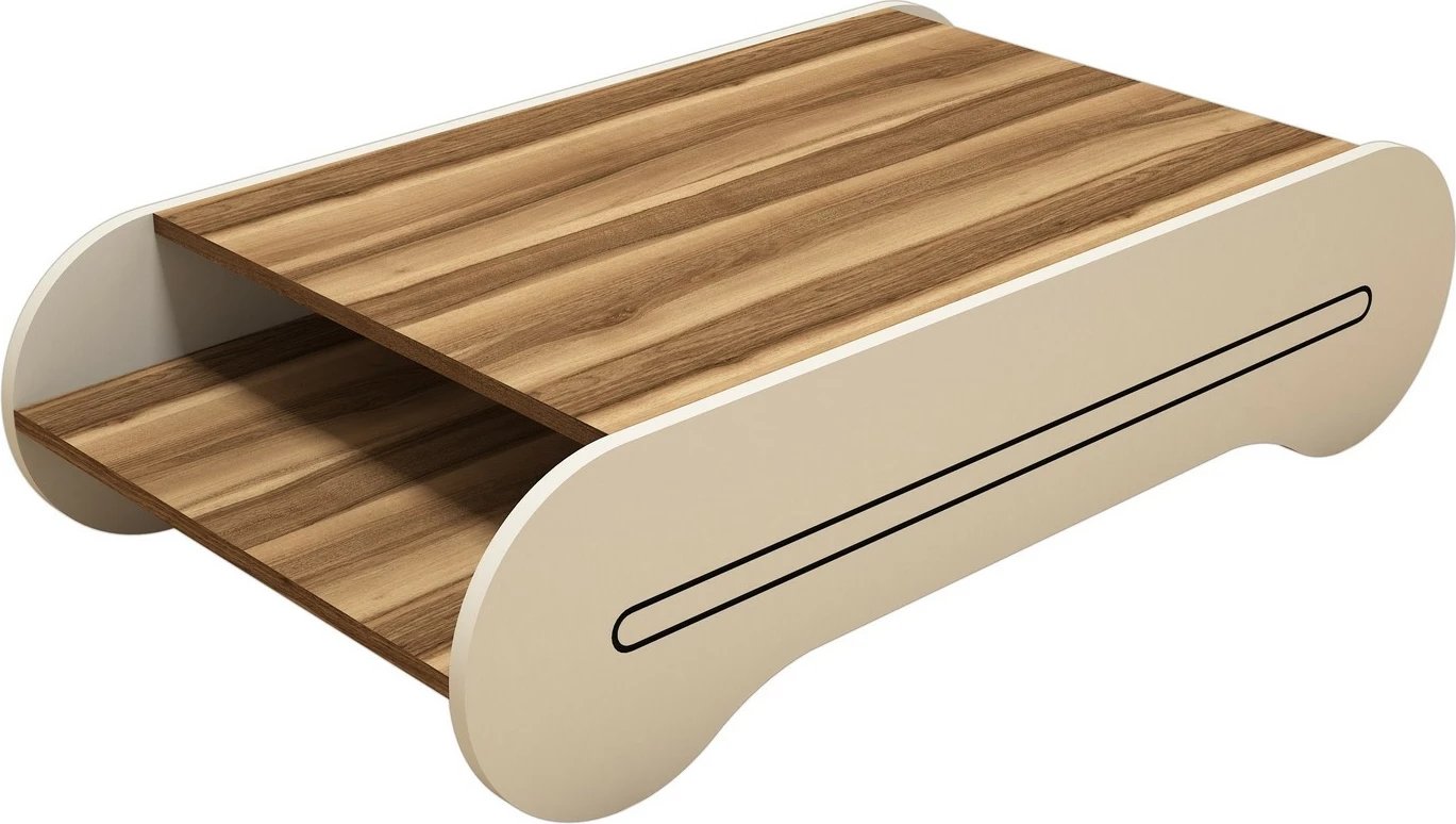 Tavolinë kafeje Hanah Home, ngjyrë arrë dhe krem, Cool