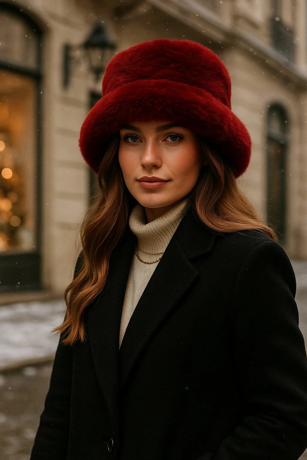 Kapelë për gra, ngjyrë burgundy, Jumeon, Spk1102-1