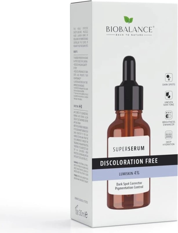 Bio Balance Discoloration Free Lumiskin 4% Super Serum, 30 ml