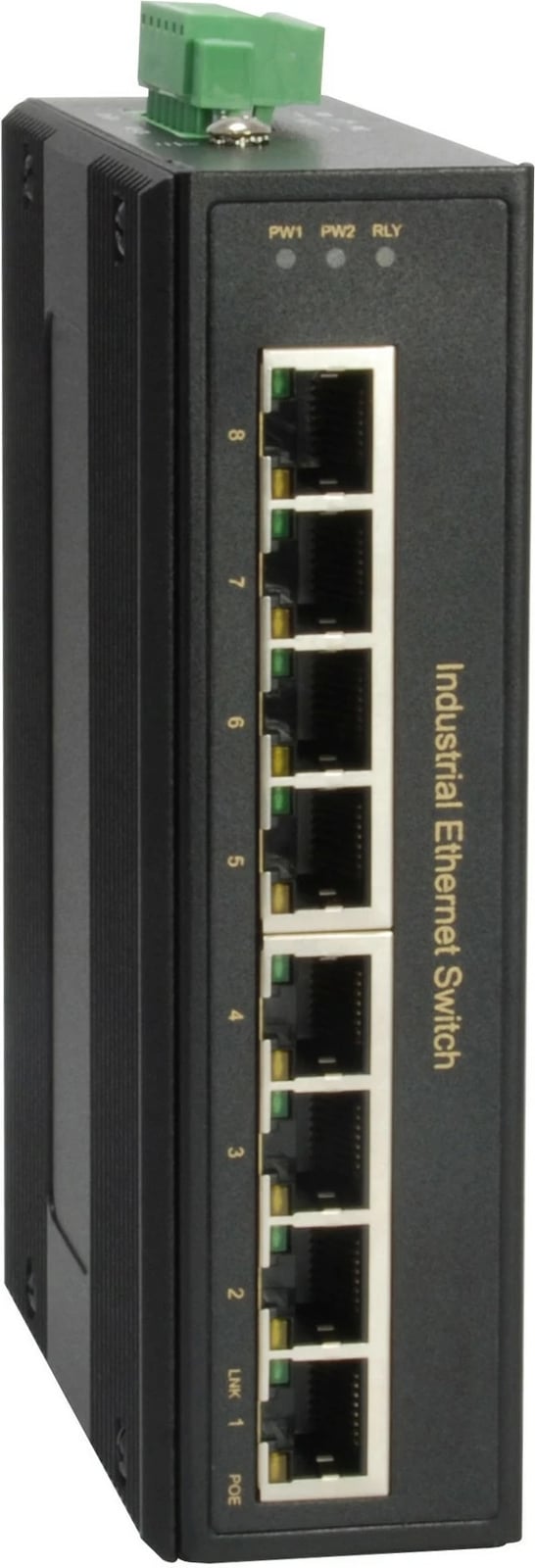 Switch LevelOne 8-Port Gigabit PoE Industrial, 8 PoE Outputs, 200W