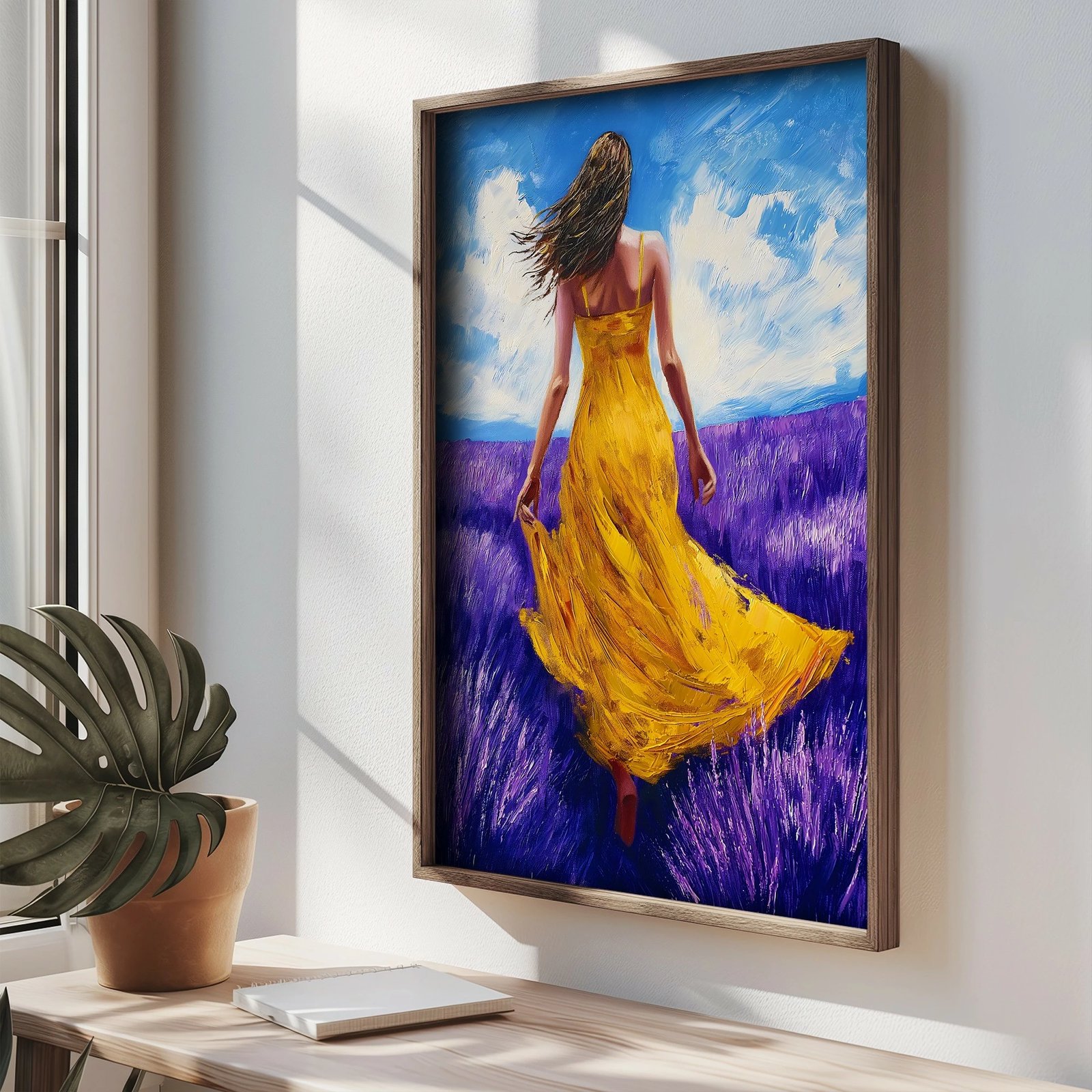 Pikturë dekorative me kornizë MDF, Wallity, TUN081-L, shumëngjyrëshe, 35x47x2cm