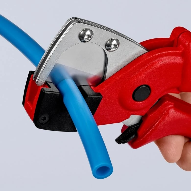 Prerëse tubash Knipex 90 10 185, çelik, plastikë, 185mm, e kuqe