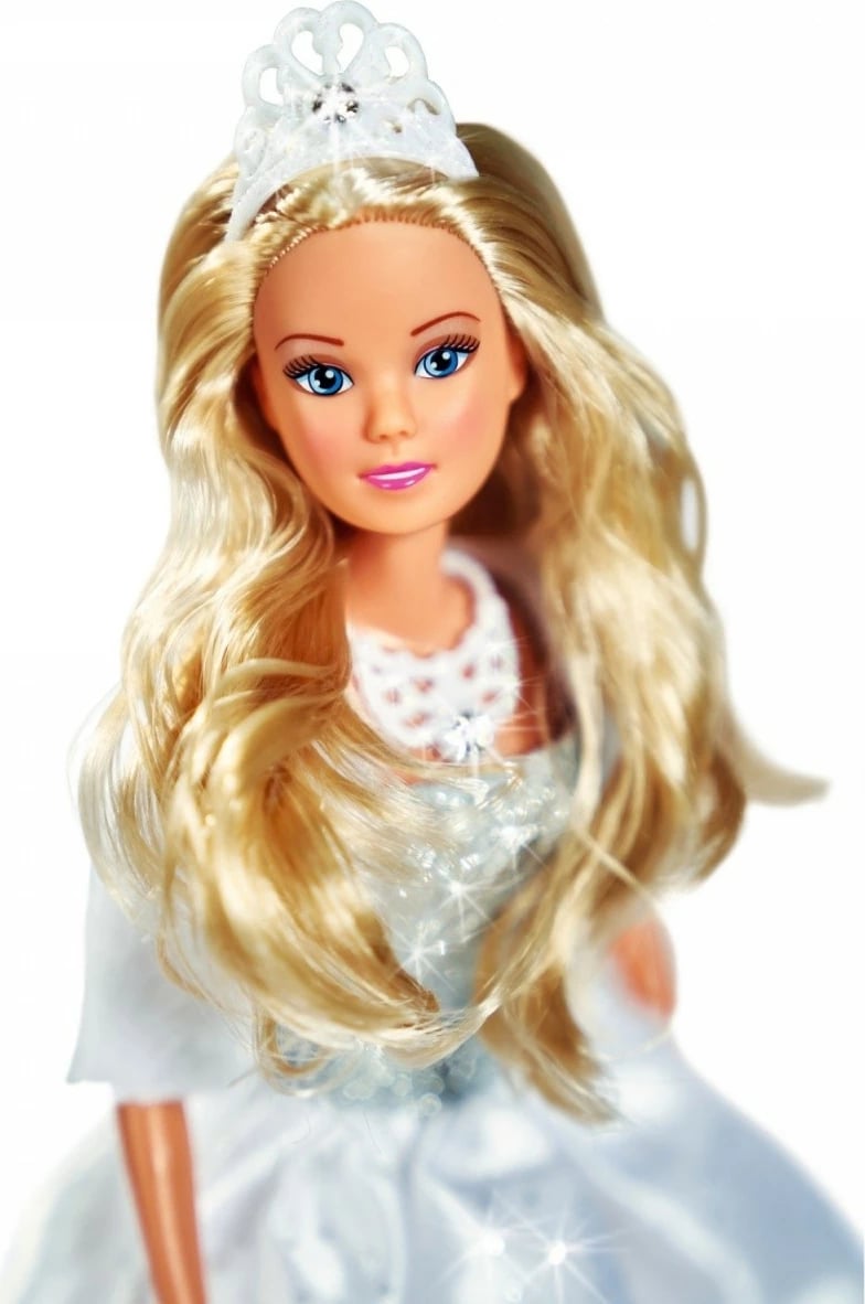 Kukull Steffi Love White Dream, 29 cm, me fustan të bardhë dhe aksesorë