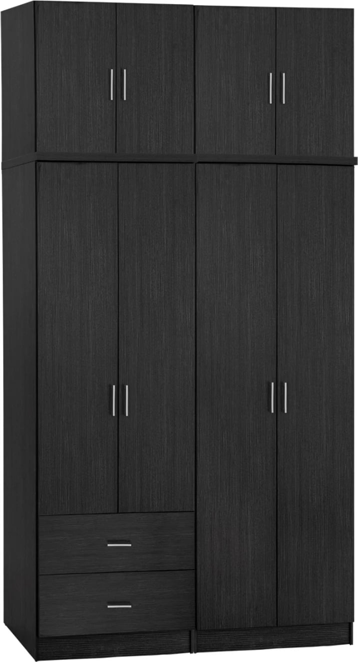 Set 4 pjesë Garderobë me katër fletë me papafingo Zebrano 160x42x241 FH11355.01