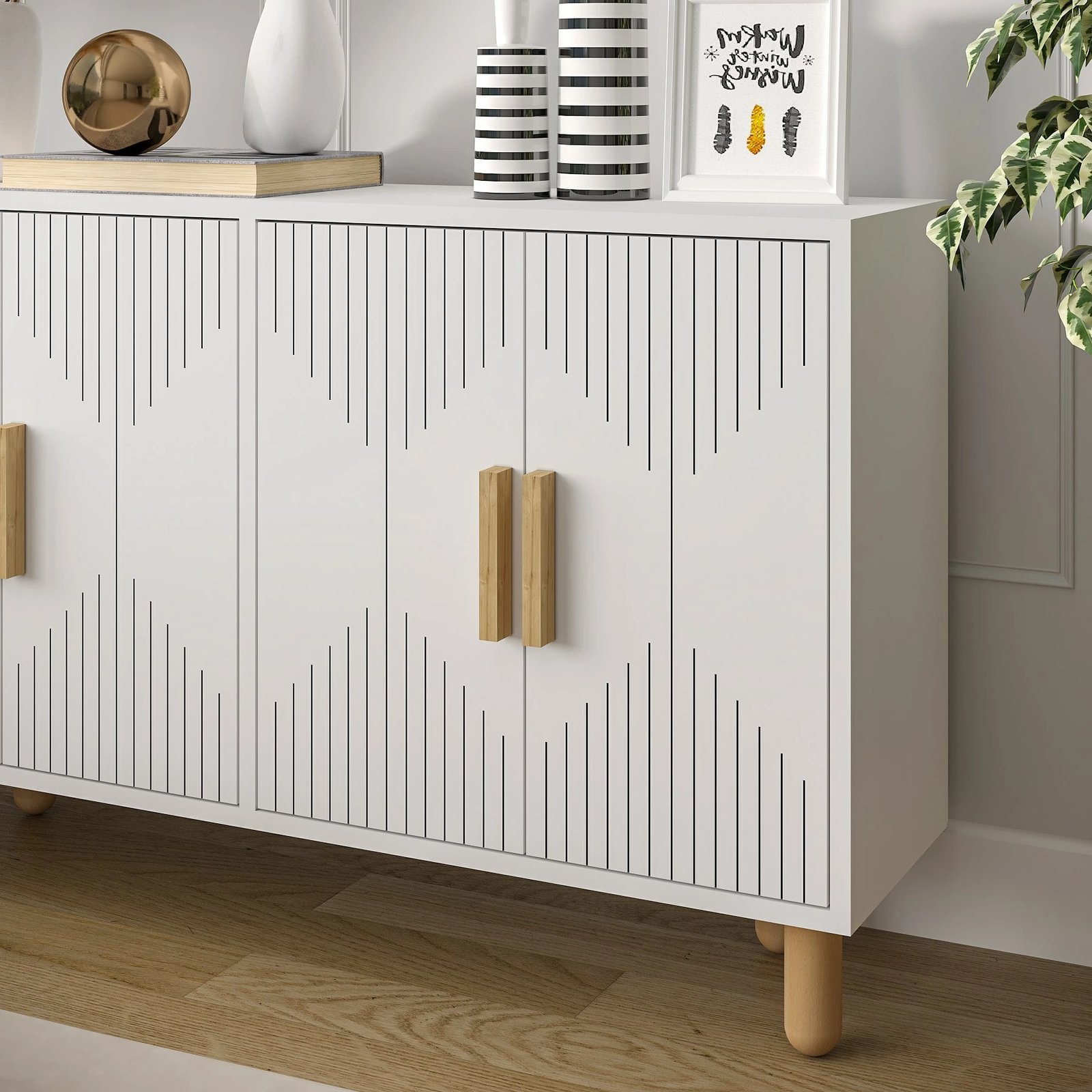 Konsolë moderne e bardhë, Skye Decor, Roger