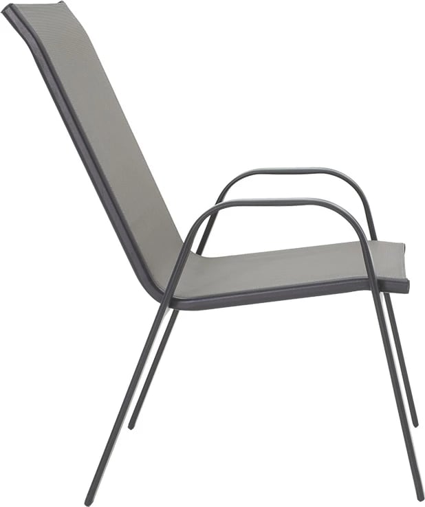 Karrige metalike e grumbullueshme, ngjyrë antracit, 55x75x95cm